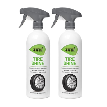 All Mighty Green Tire Shine 24 oz spray PK 2 AMG-TS2400-01EC